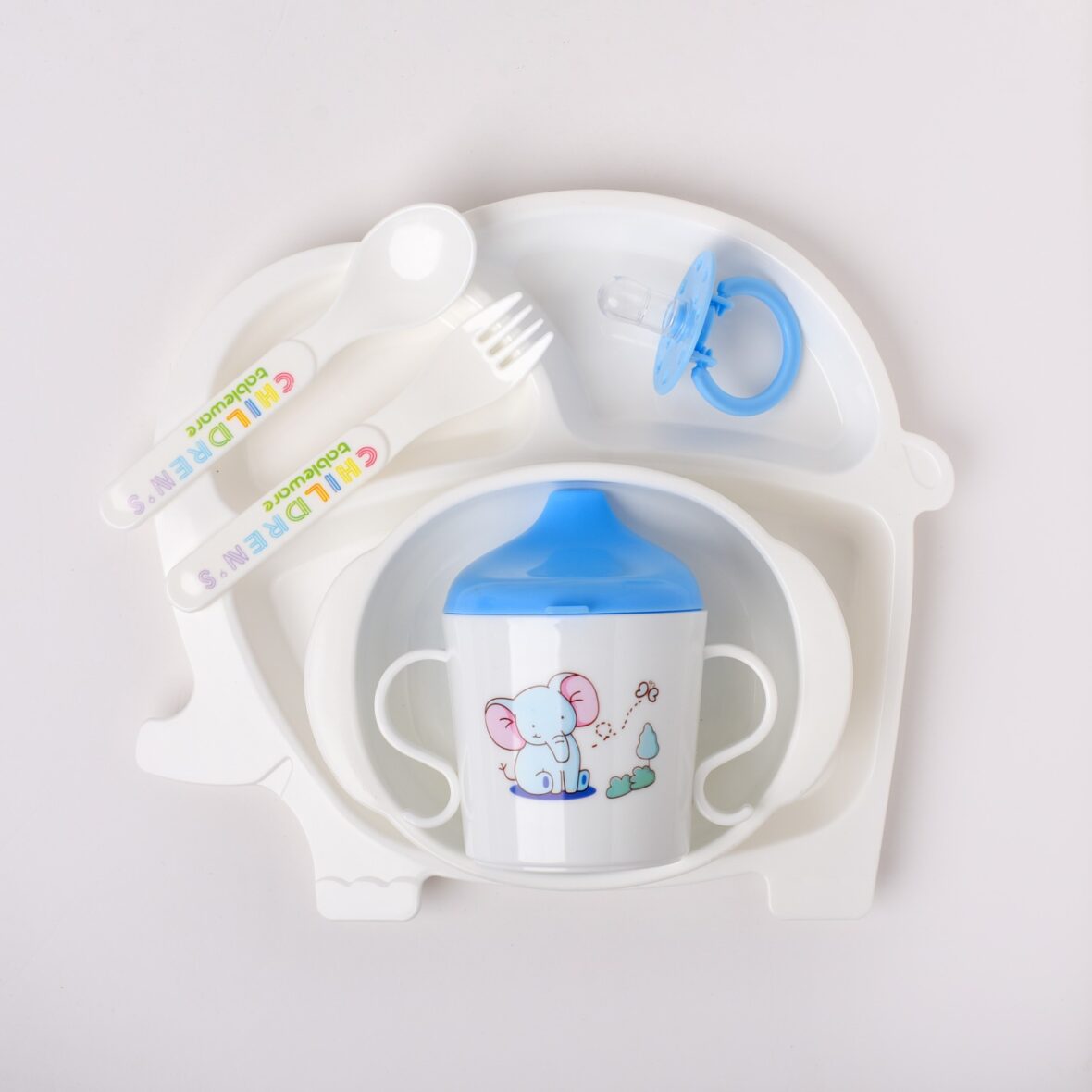 Blue Children Tableware Set Baby Feeding Series – 911