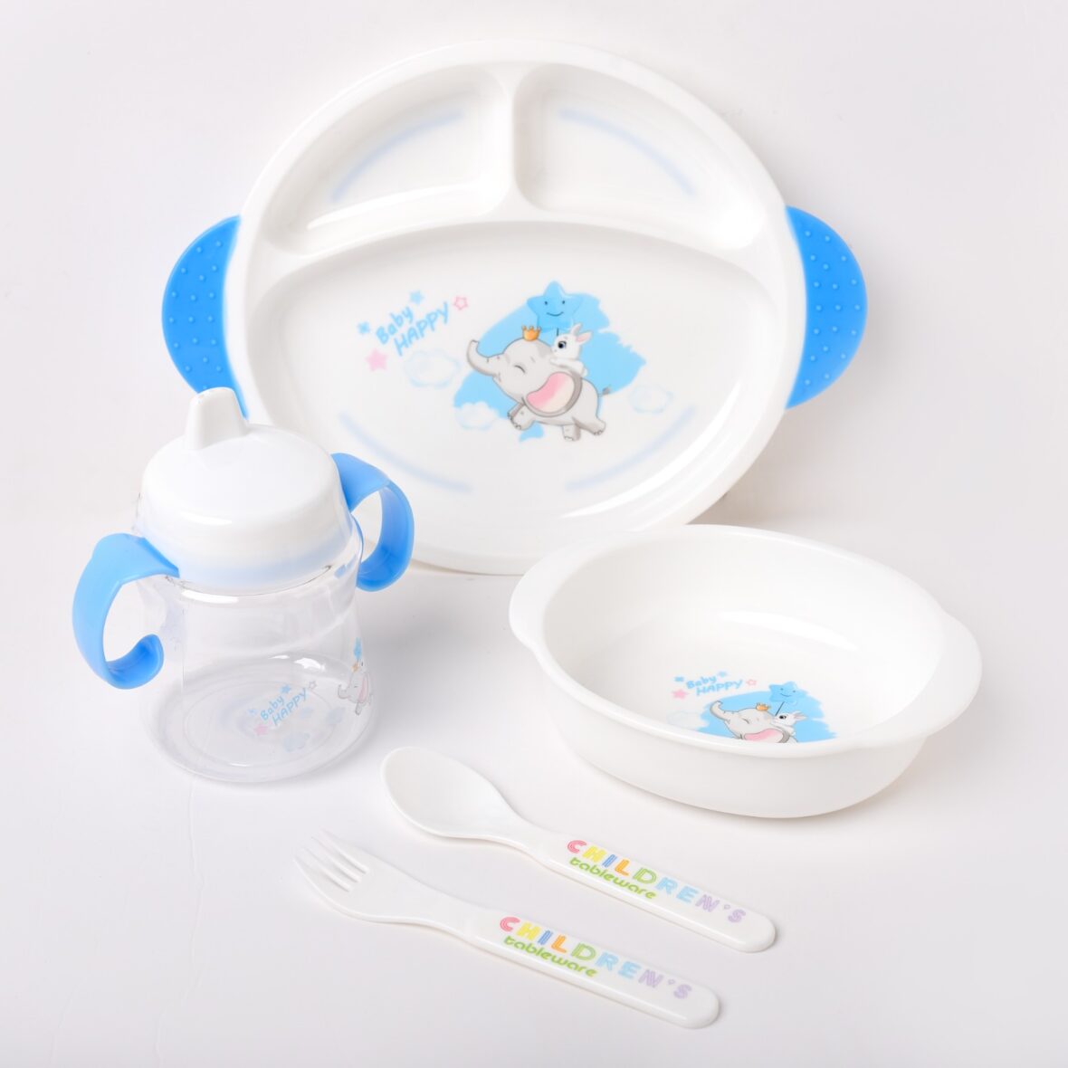 Blue Children Tableware Set Baby Feeding Series – 912.1