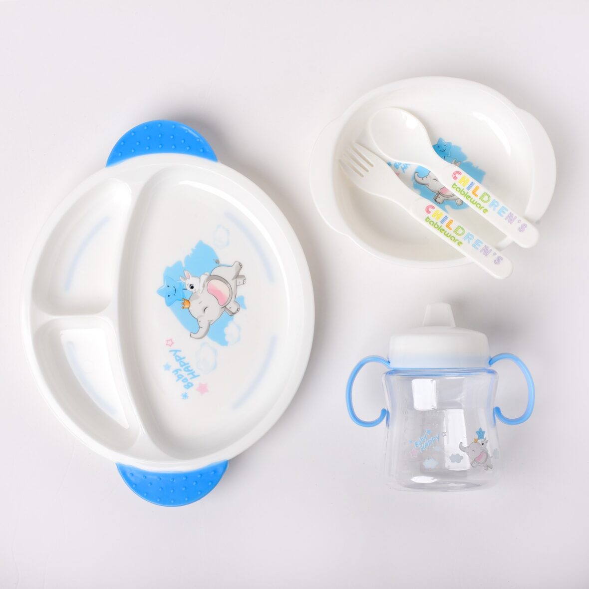 Blue Children Tableware Set Baby Feeding Series – 912.2