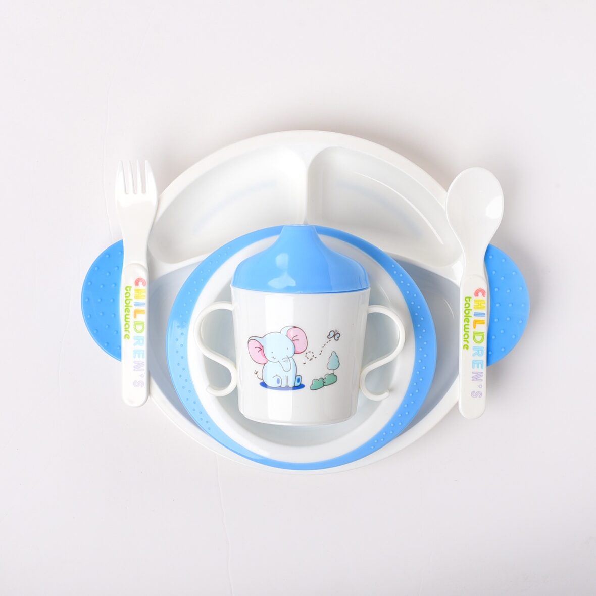 Blue Children Tableware Set Baby Feeding Series – 913