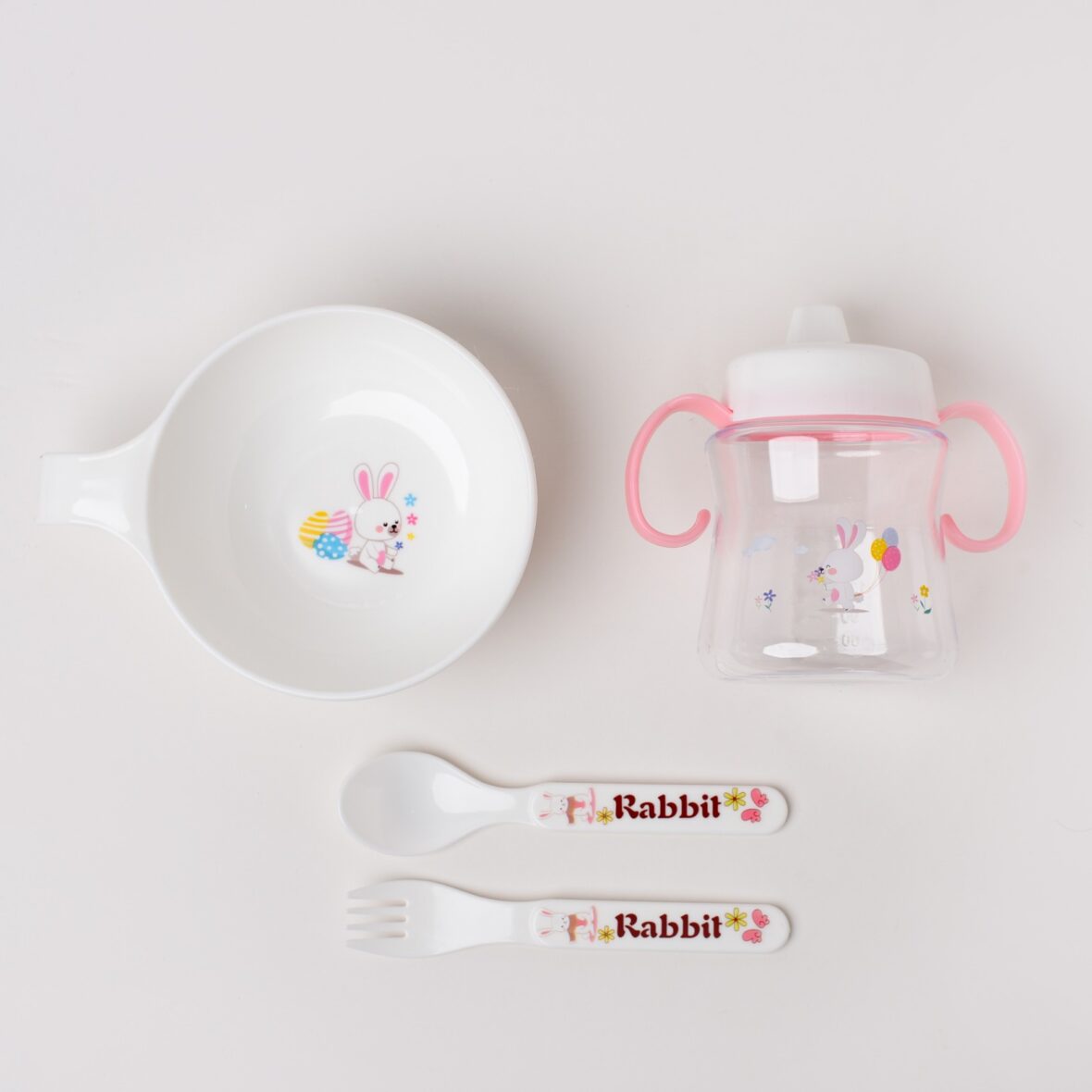 Pink Children Tableware Set Baby Feeding Series – 906.1
