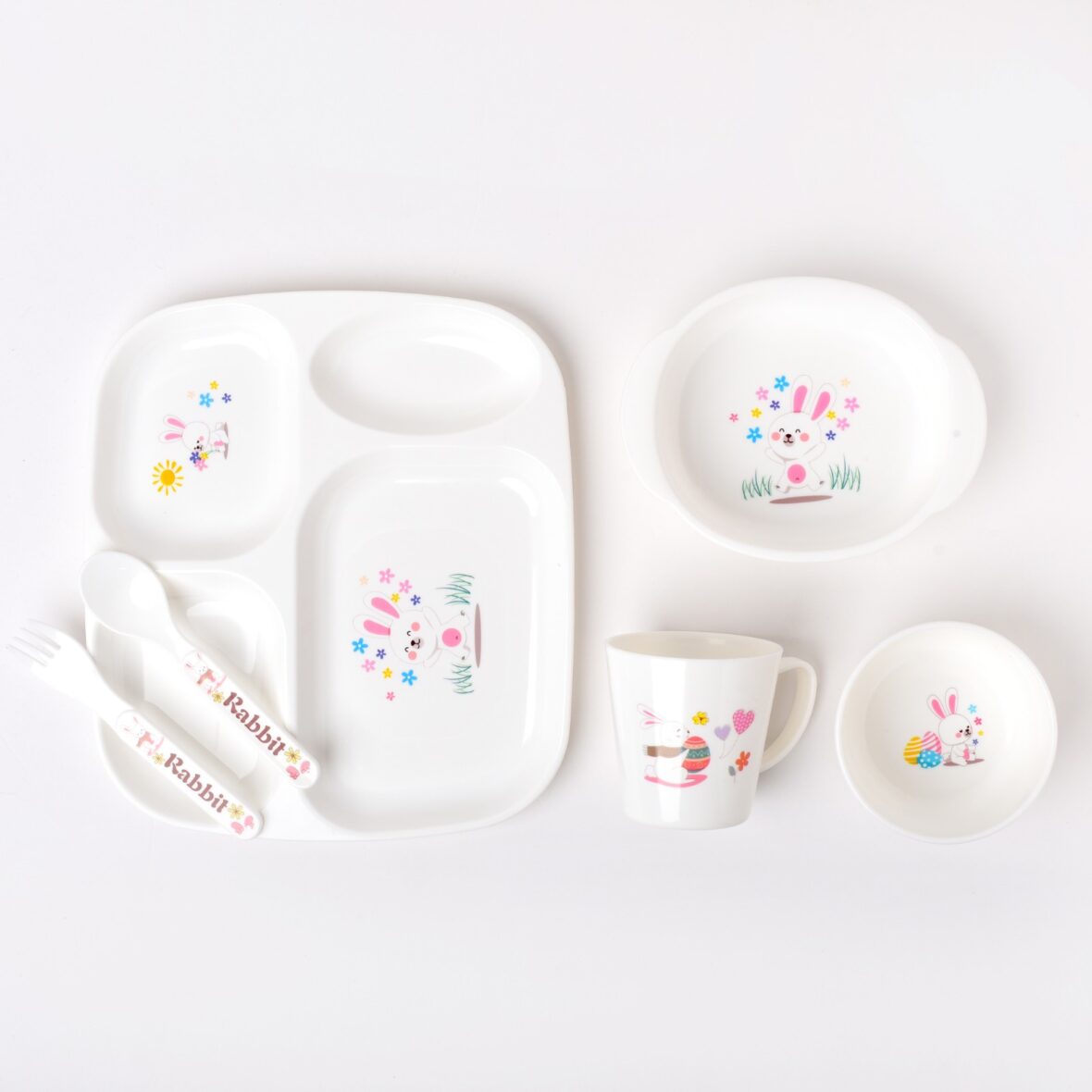 Pink Children Tableware Set Baby Feeding Series – 909
