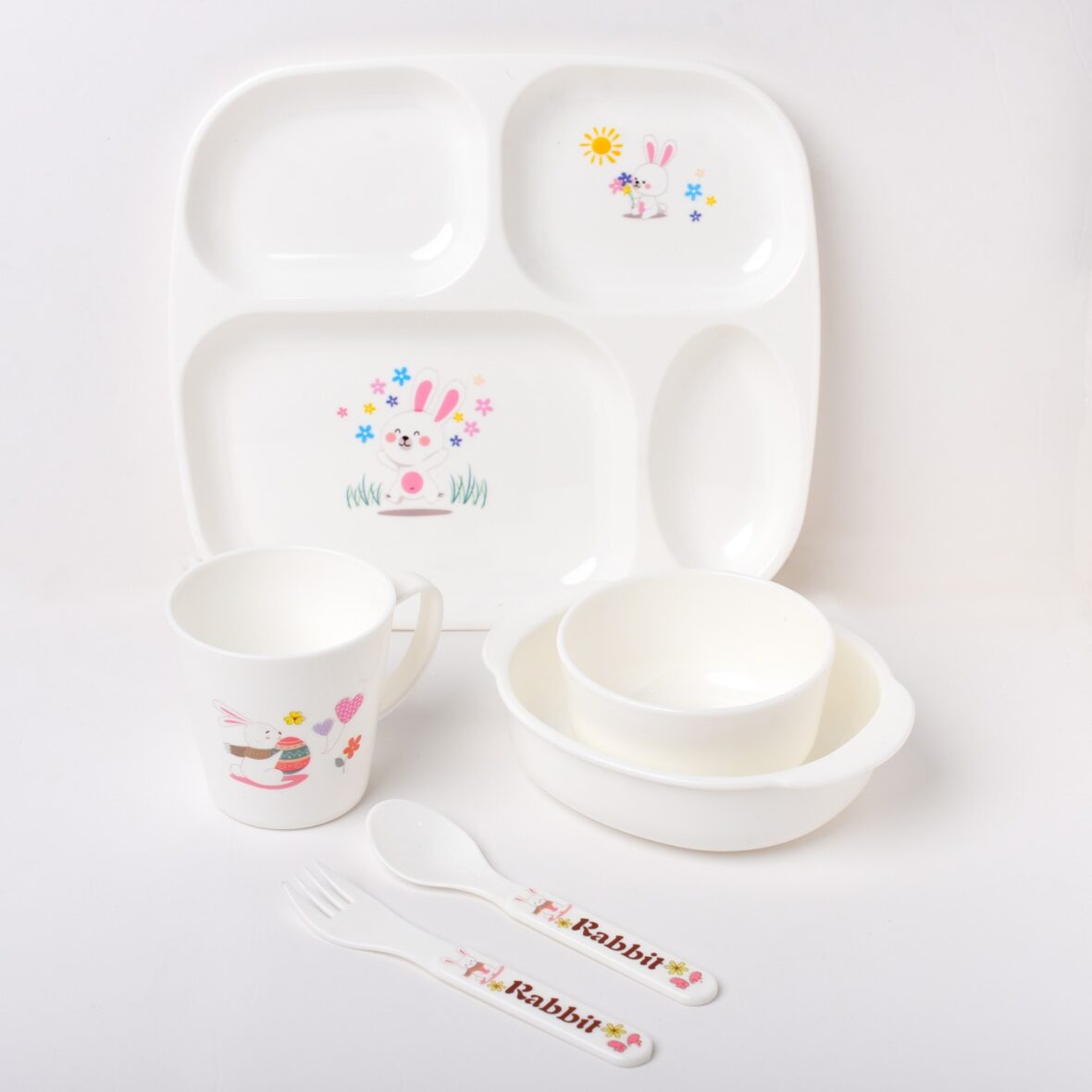 Pink Children Tableware Set Baby Feeding Series – 909.1