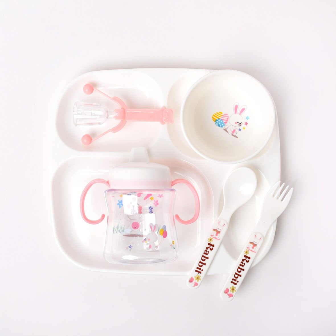 Pink Children Tableware Set Baby Feeding Series – 910