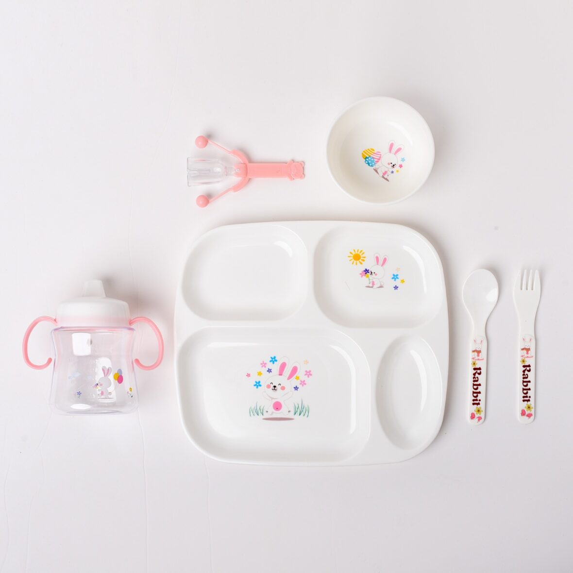 Pink Children Tableware Set Baby Feeding Series – 910.1