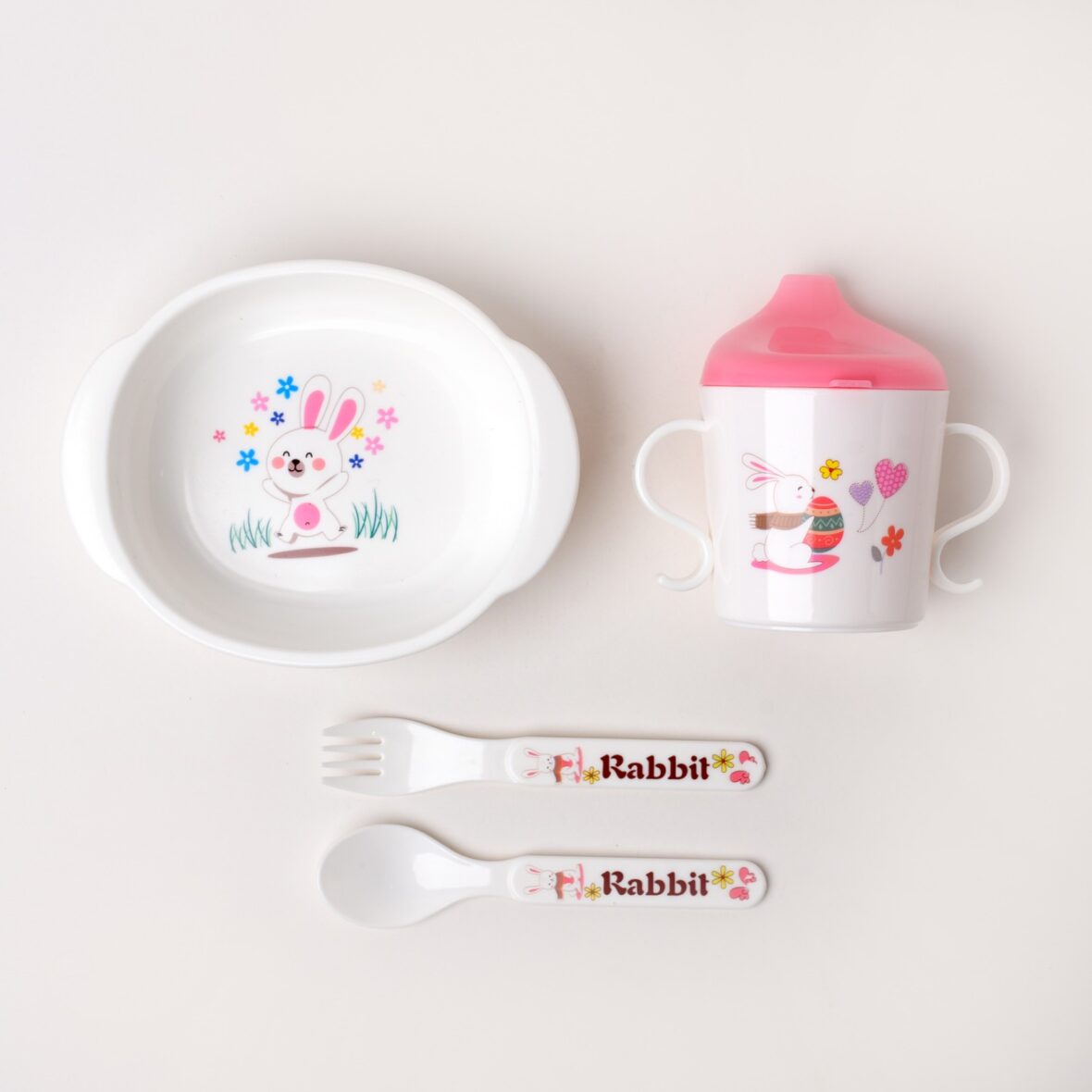 Pink Children Tableware Set Baby Feeding Series – 903