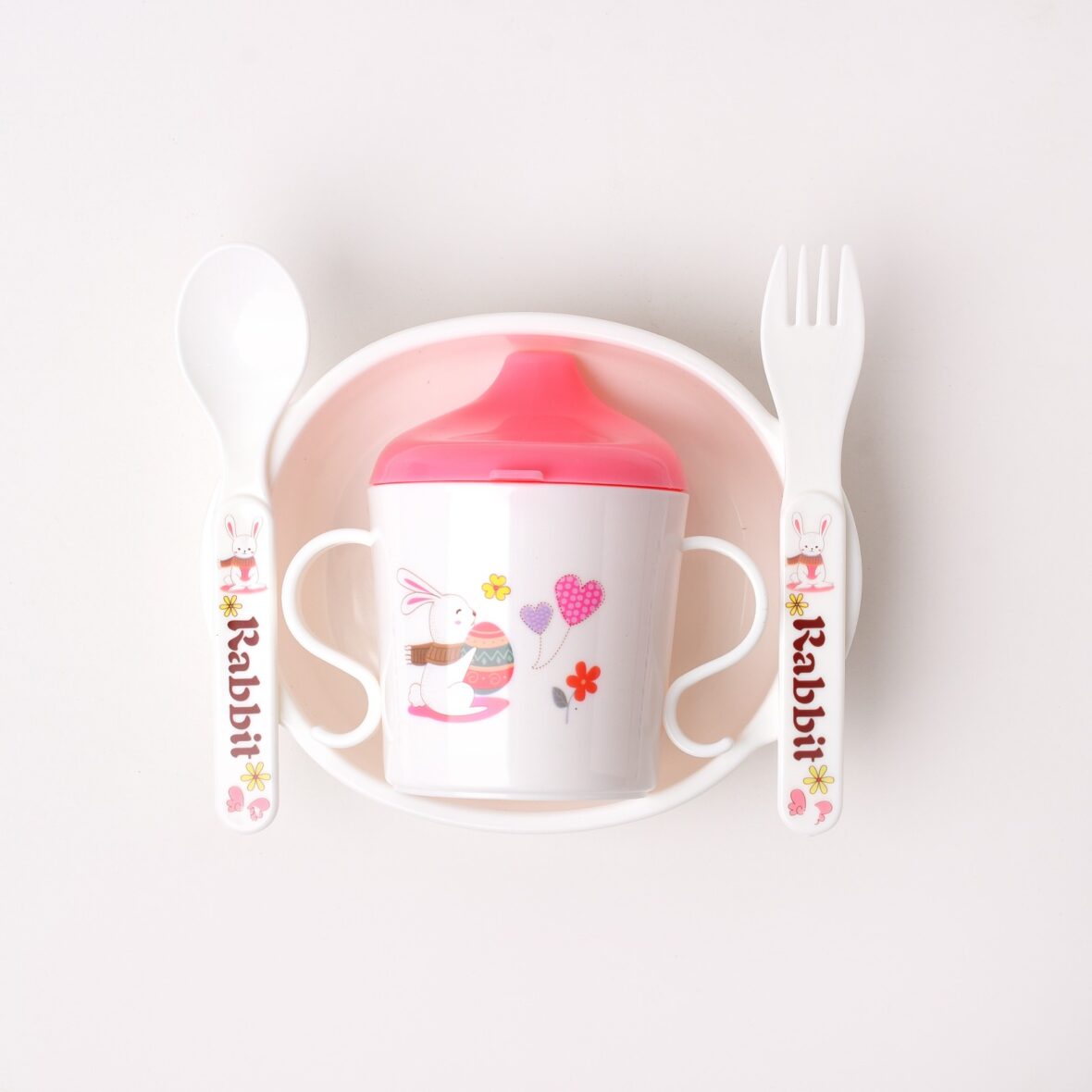 Pink Children Tableware Set Baby Feeding Series – 903