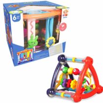Baby Puzzle Activity Play Cube Toy Infant Triangle Rattle Toys