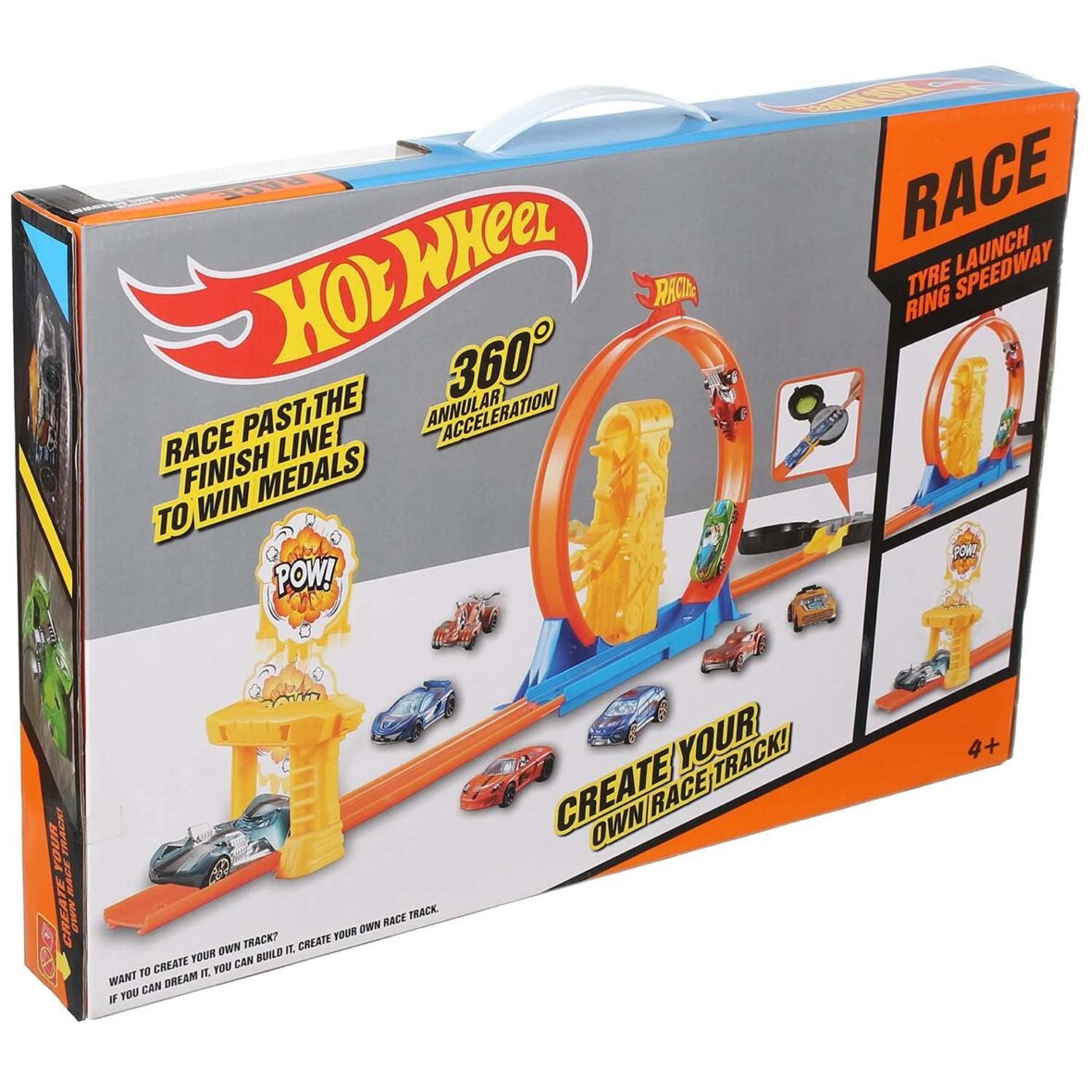 Hot Wheel Metal 360 Degrees Annular Acceleration Race Ring Speedway.2