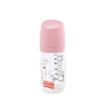 Farlin PA Wide-Neck Feeding Bottle 180ml – Pink-AB-A2001-01