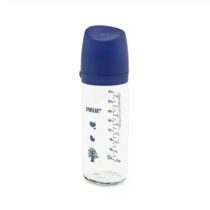 Farlin Wide-Neck Glass Feeding Bottle 240ml – Blue- AB-32014-02