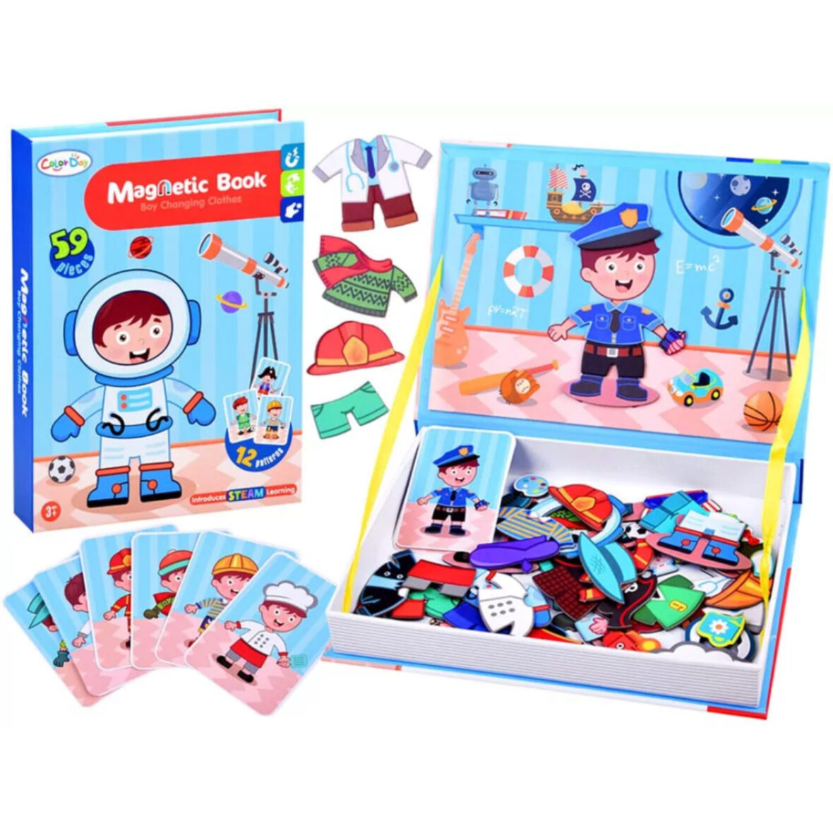 Magnetic Boy’s Costume Puzzle Book – 59 pieces