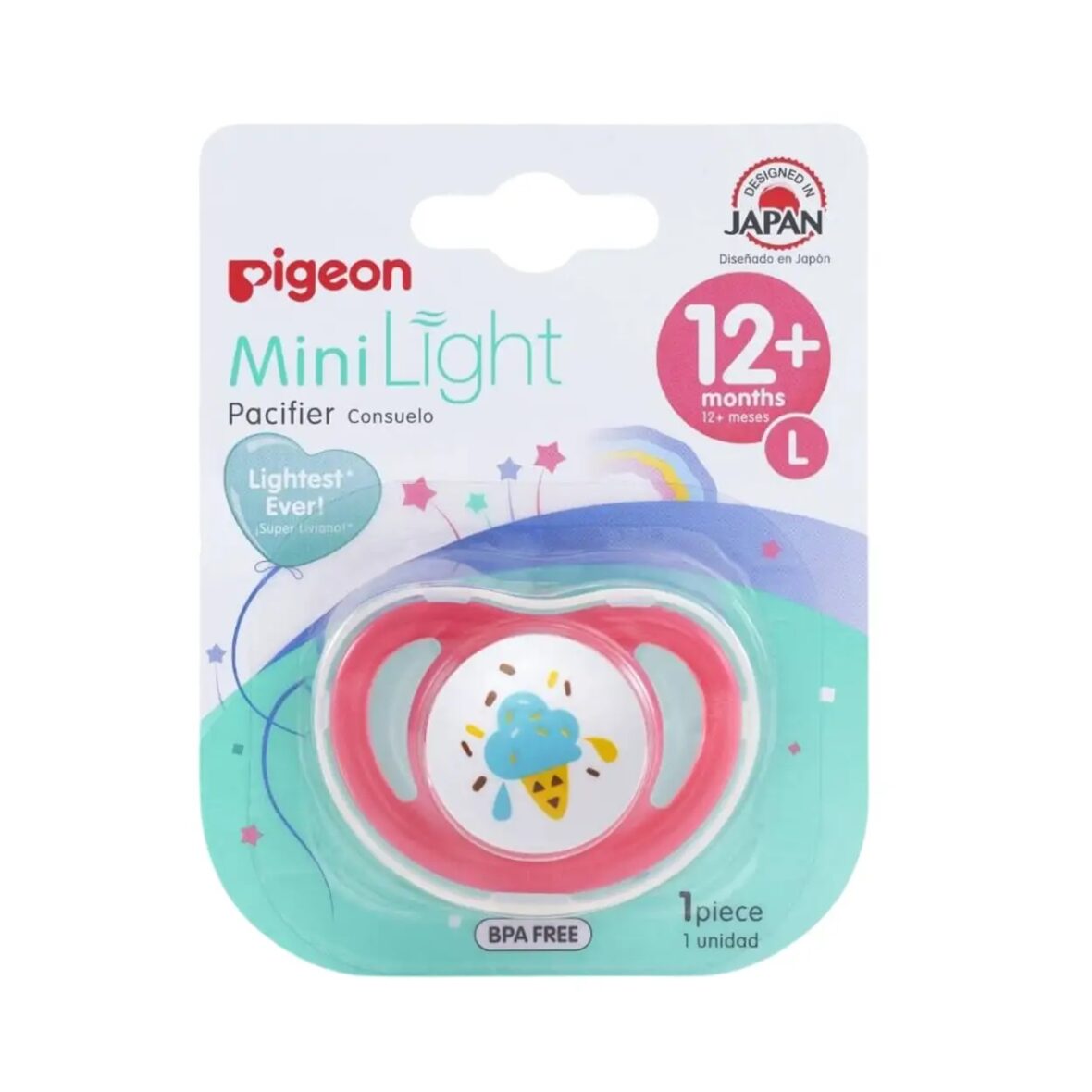 Pigeon Minilight Pacifier (L) Girl-Ice Cream-N78242.2