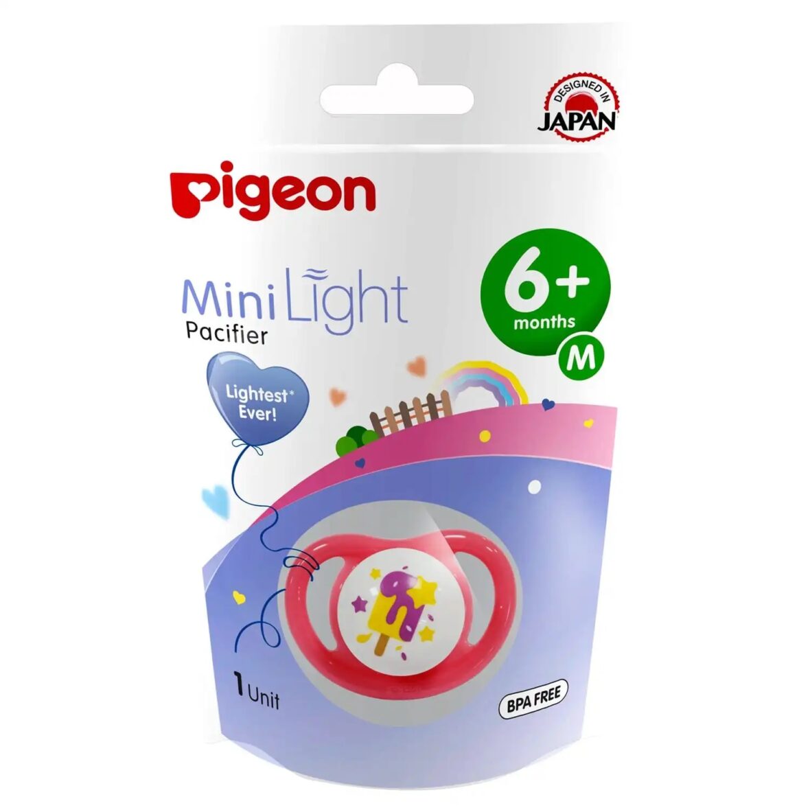 Pigeon Minilight Pacifier (M) Girl – Ice Cream-N78239.3