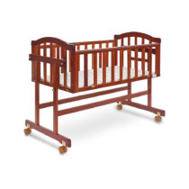 Tinnies Wooden Baby Crib-Brown-T801