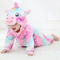 Animal Soft Fleece Costume Jumpsuit Cute Unicorn