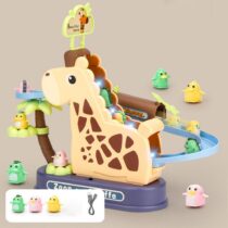 Giraffe Electric Climbing Slide Track Toy (2)