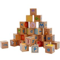 Wooden Montessori Alphabet, Shapes, Animal And Thing Activity Blocks – 26 Cubes (4)