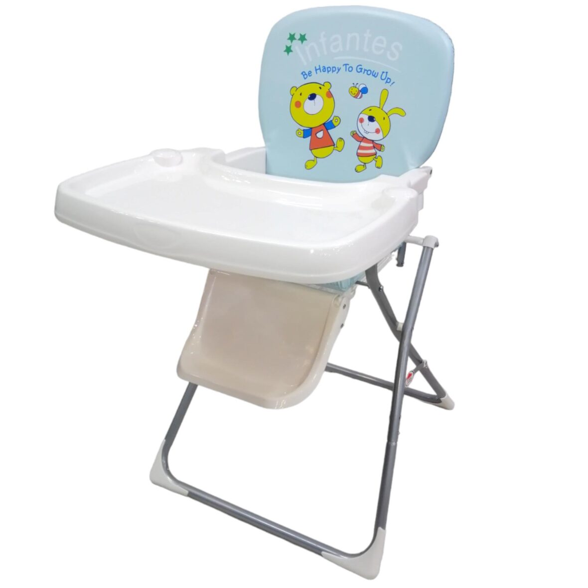 Infantes Baby High Chair With Feeding Tray – Blue