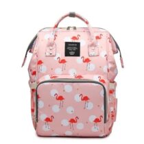 Water-Proof-Travel-Diaper-Bag-Pack-Flamingo-Pink