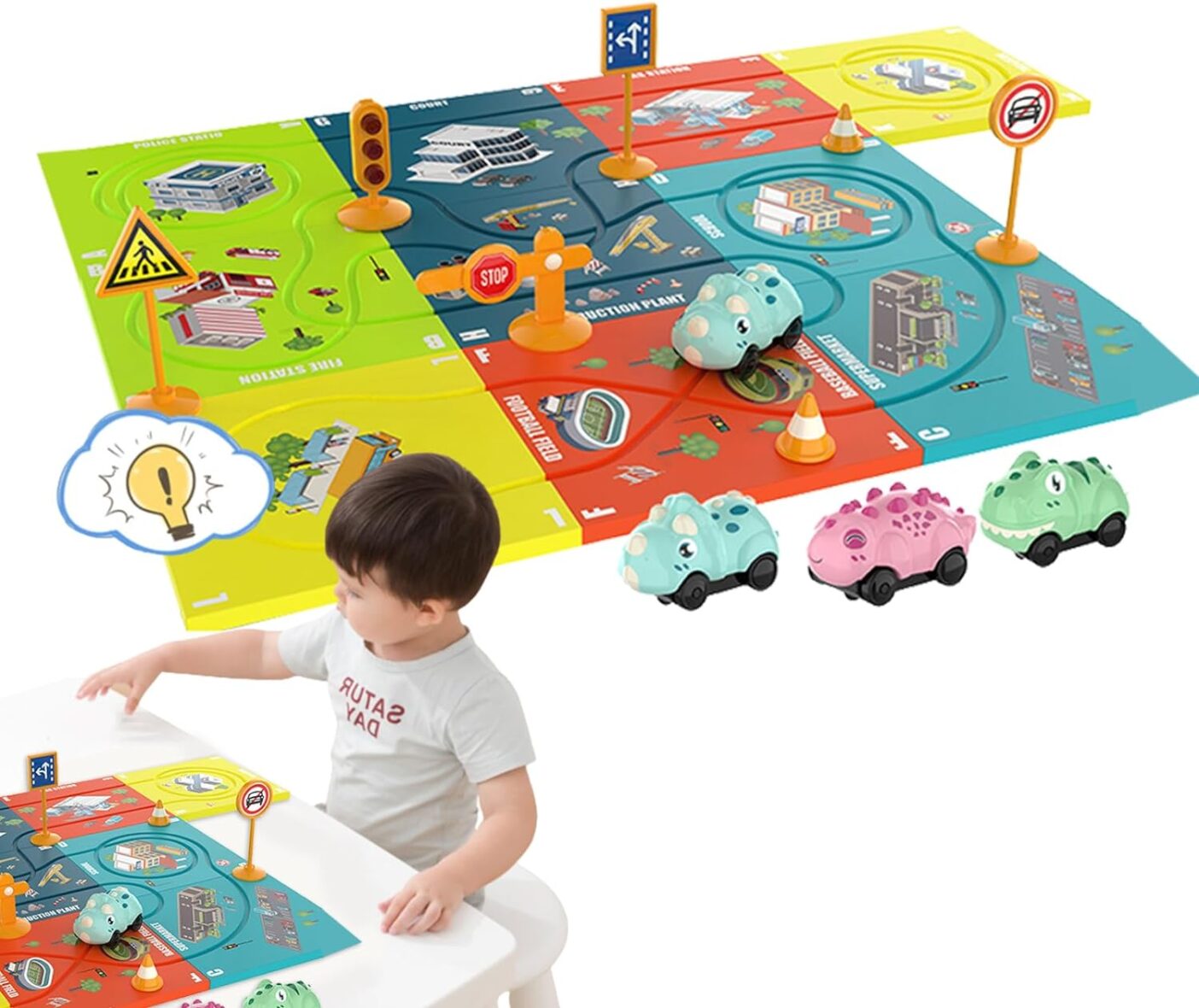 Magnetic Electric Car Track Play Set Puzzle (6)