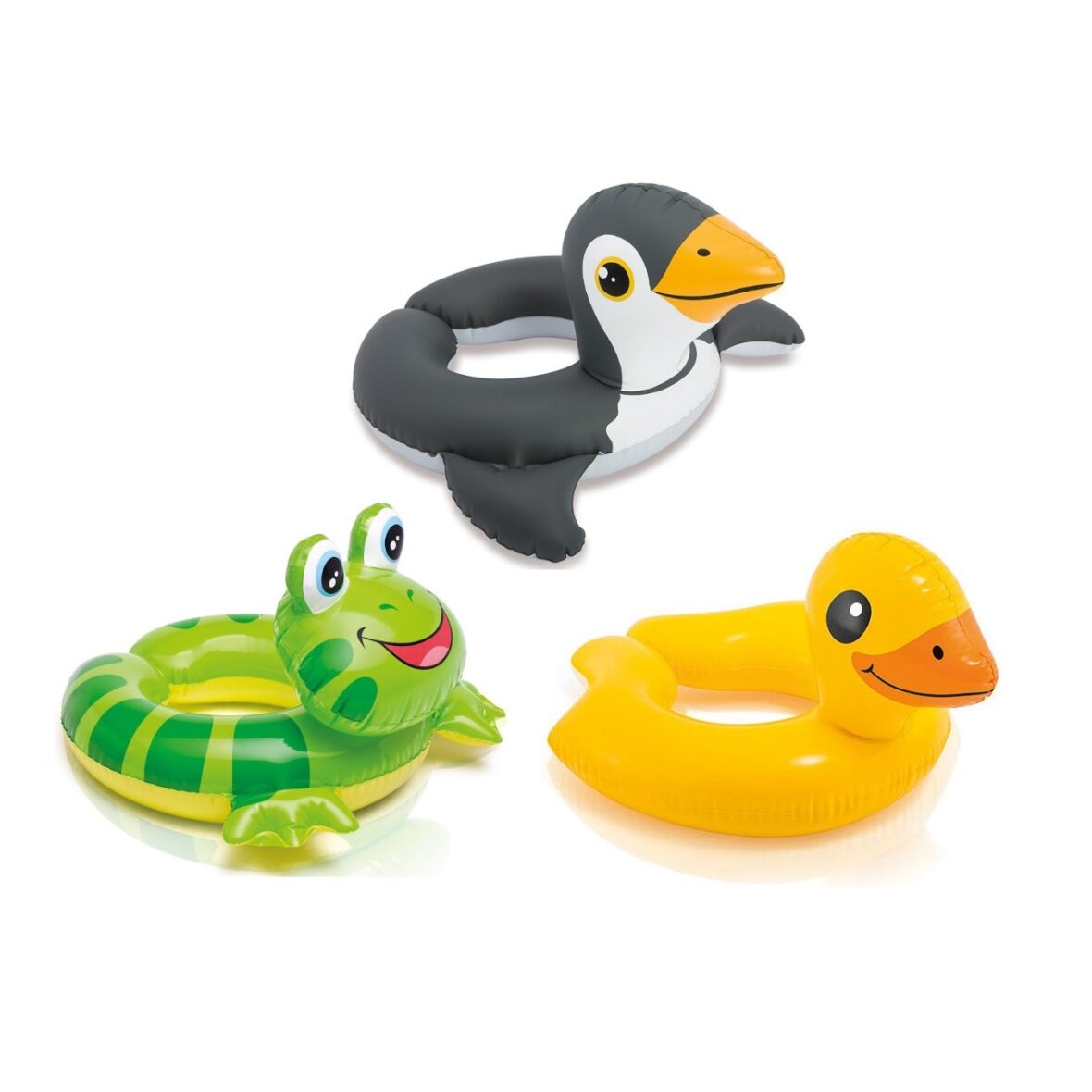 Intex Animal Split Ring Frog,Duck,Penguin(Random Design)- 59220