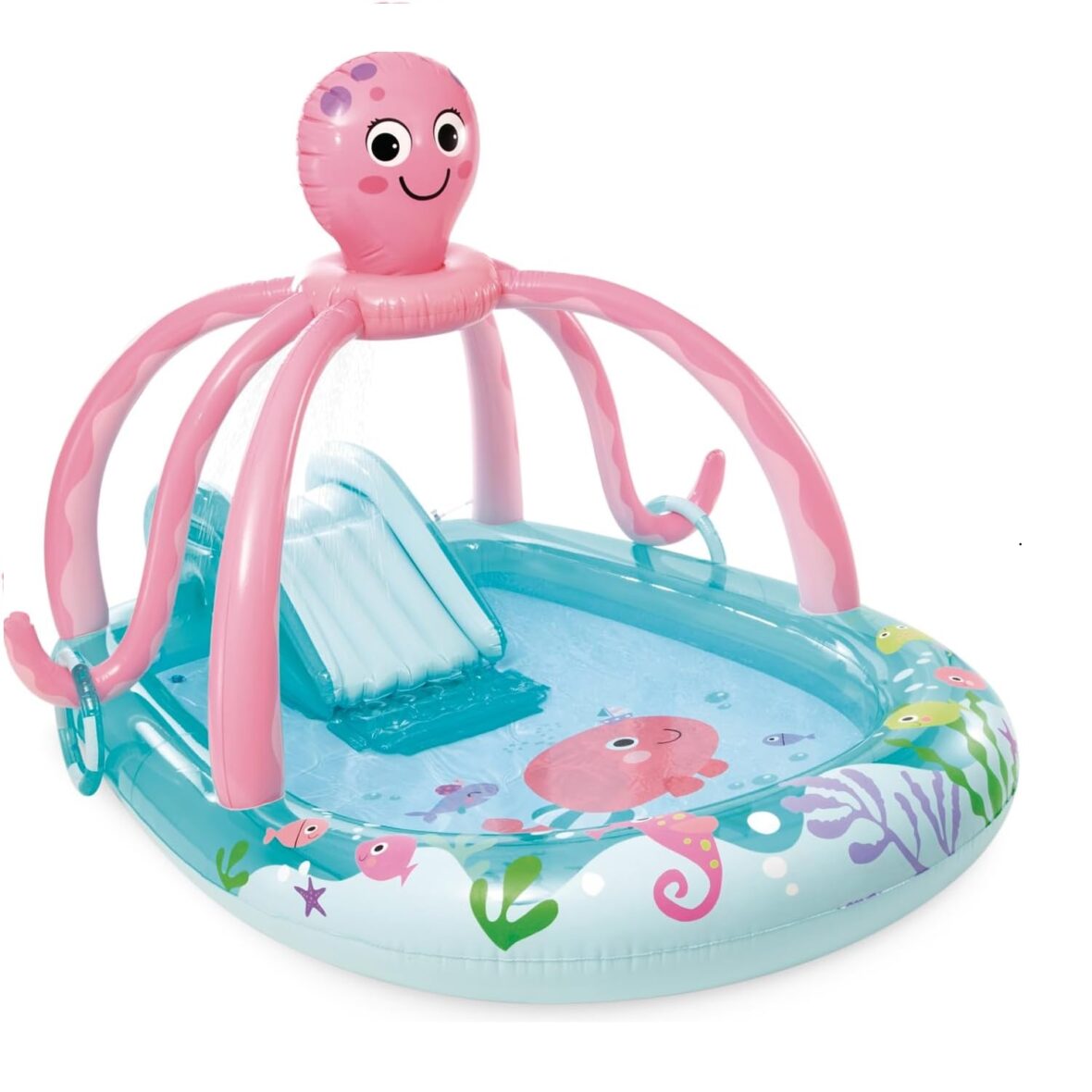 Intex Friendly Octopus Fancy Play Center Pool 92″L x 72″W x 59″H-56138