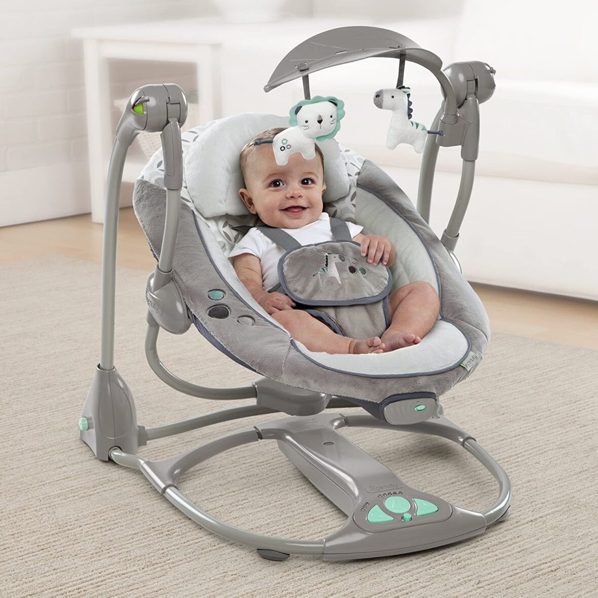 Ingenuity Convert-to-Seat Auto Baby Swing – Grey (7)
