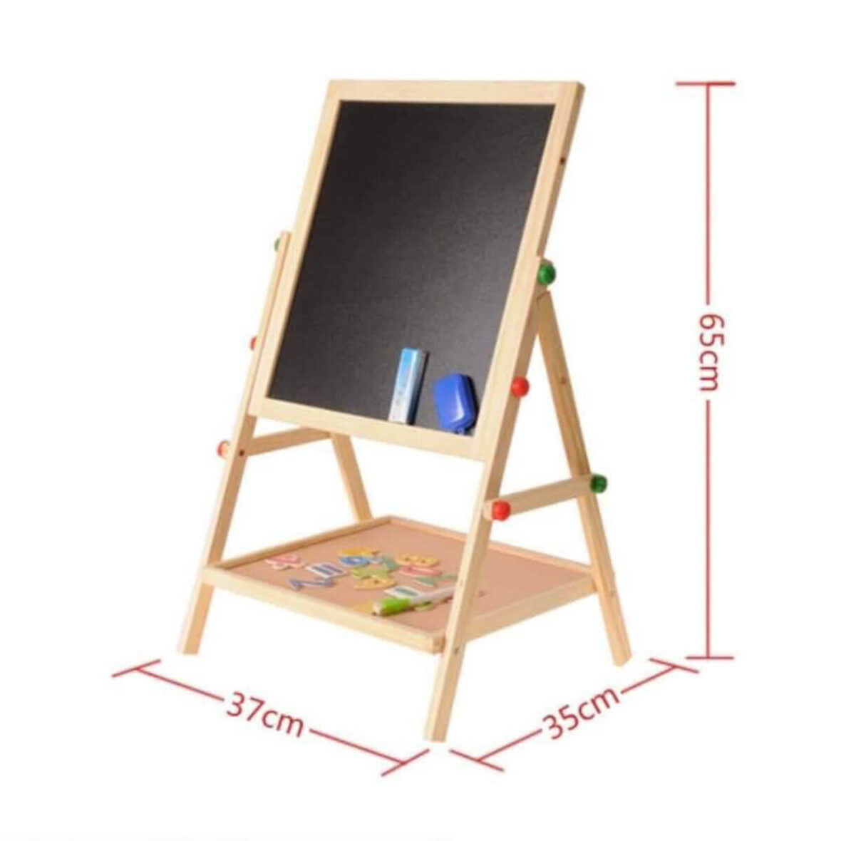 2 in1 Reversible Wooden Learning Writing Board 2