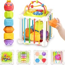 6in1 Baby Sensory Shape Sorting Activity Cube