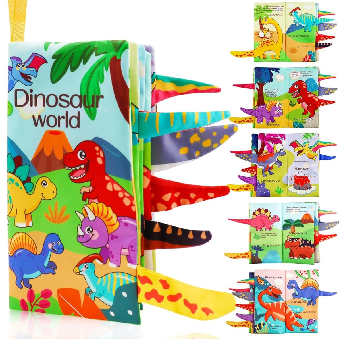 Baby Cloth Book – Dinosaurs Tails