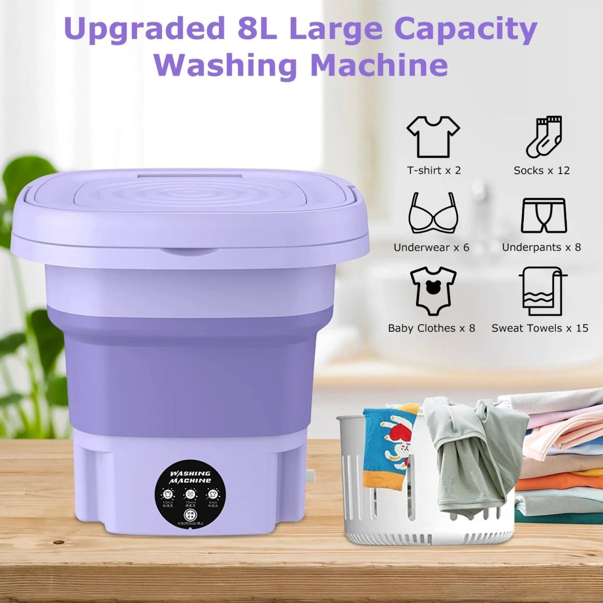 Portable Mini Foldable Washing Machine 3