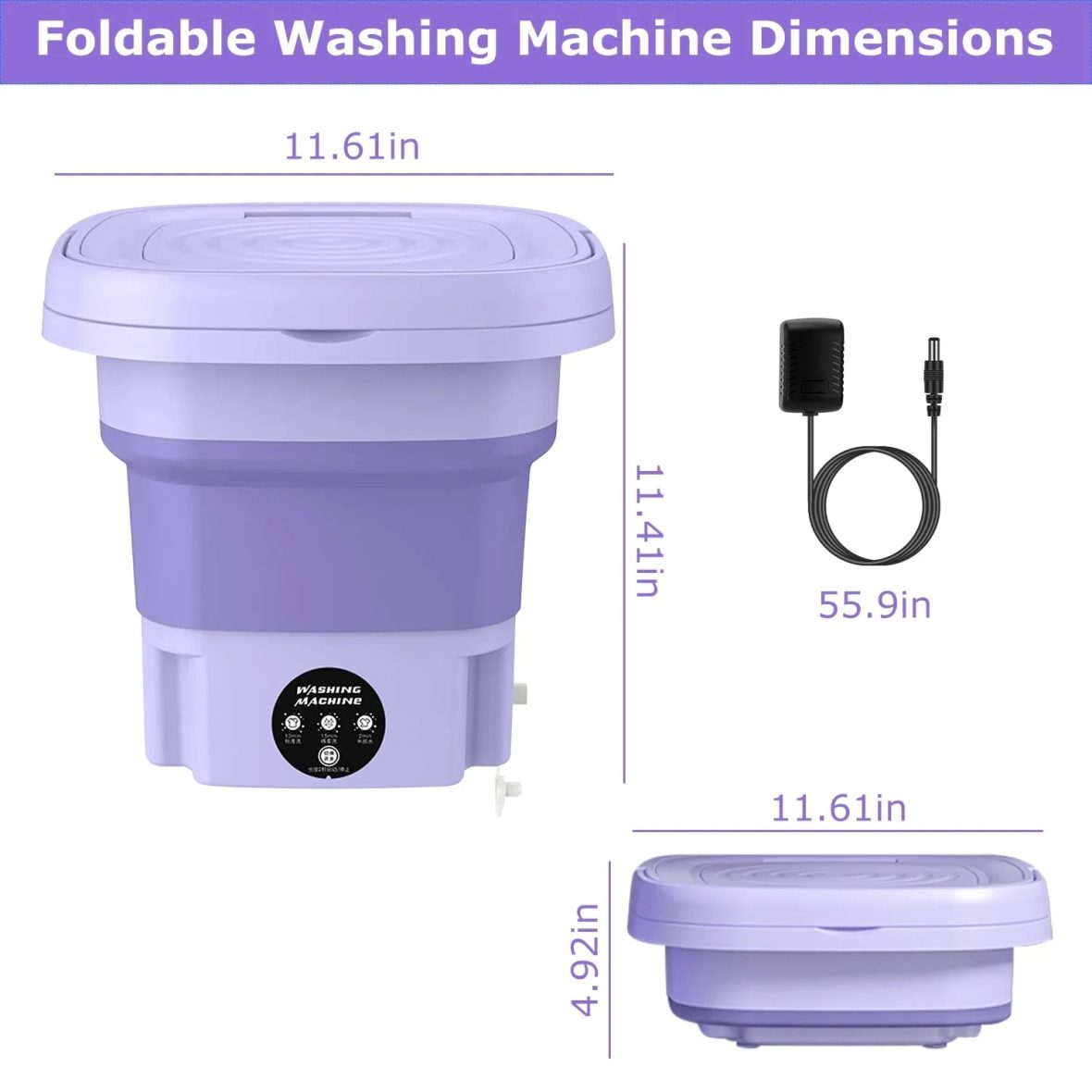 Portable Mini Foldable Washing Machine 6