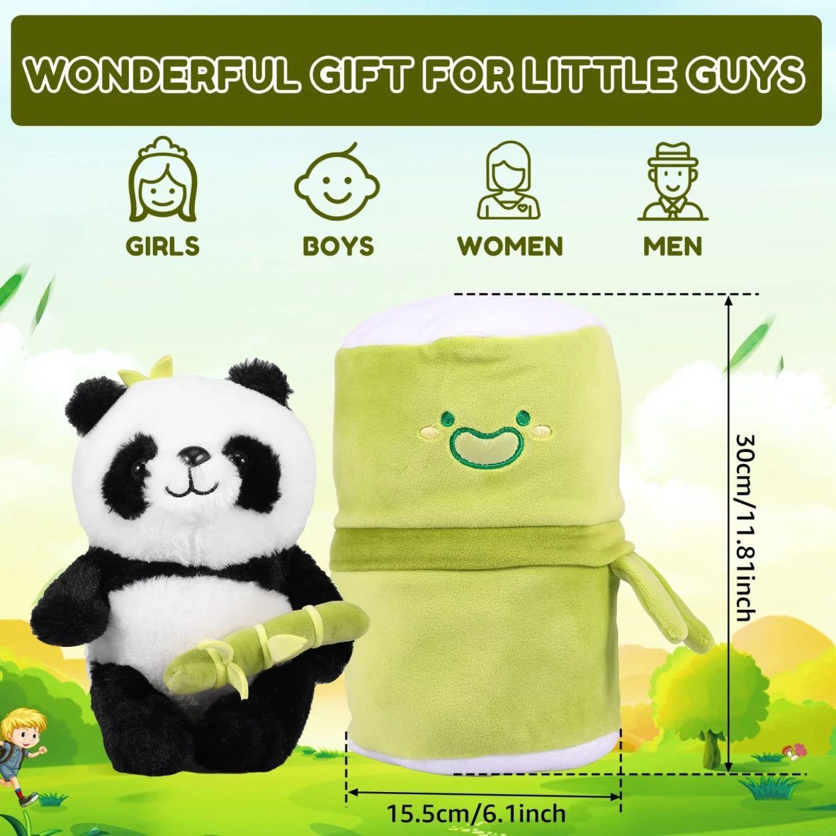 Cute Bamboo Panda Plush 6